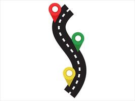 Road Map Background vector