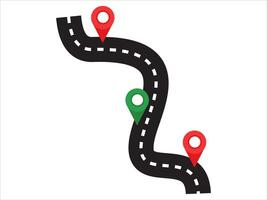 Journey Route Road Map Background vector