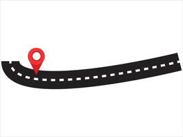 Road Map Trip Route Background vector