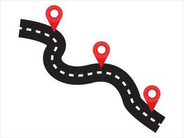 Journey Route Road Map Background vector