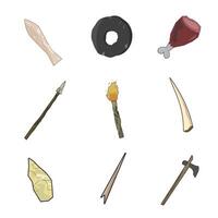 prehistoric bundle for dynamic digital projects and designs. vector