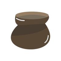 clay pot for dynamic digital projects and designs. vector