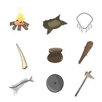 prehistoric bundle for dynamic digital projects and designs. vector