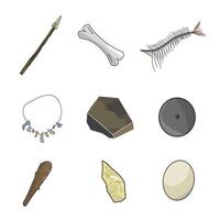 prehistoric bundle for dynamic digital projects and designs. vector