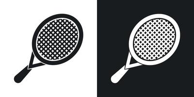 Racquet icon set. vector