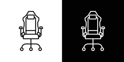 Gaming chair icon vector