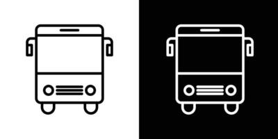 Bus icon set. vector