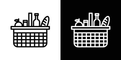 Picnic icon set. vector