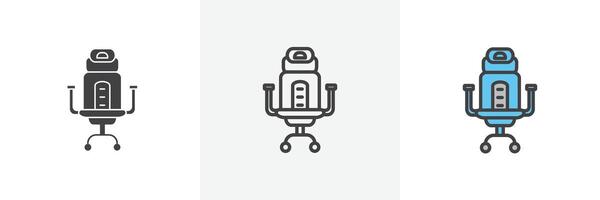 Gaming chair icon vector