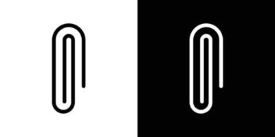 Attachment clip icon vector