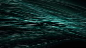 Loop animation of dark abstract background with light blue wavy lines. Elegant design screensaver for corporate presentation, digital technology, computer engineering and science fiction. 4k , 60 fps video