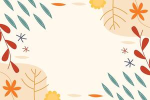 Simple Summer Leaf Autumn Leaf Element Background Template vector