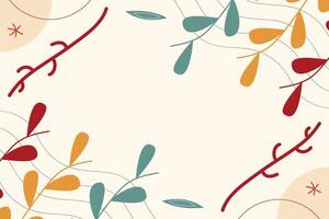 Simple Summer Leaf Autumn Leaf Element Background Template vector