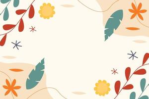 Simple Summer Leaf Autumn Leaf Element Background Template vector