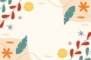 Simple Summer Leaf Autumn Leaf Element Background Template vector