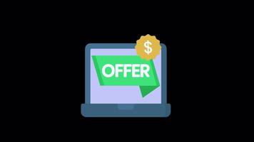 Animated Offer icon video