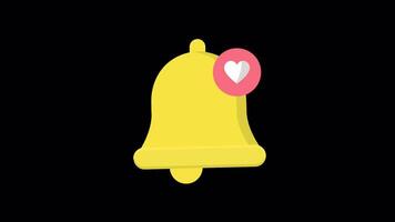 Animated Bell With Alpha video