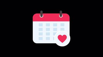 Animated Calendar icon video