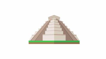 Animated Chichen Itza With Alpha video