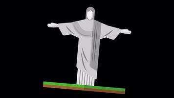 Animated Christ The Redeemer Status video