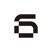 letter g pixels motion logo vector