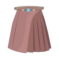 illustration of belt skirt vector