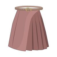 illustration of belt skirt vector