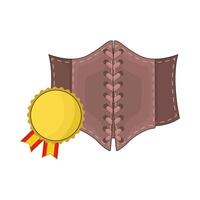 illustration of corset belt vector