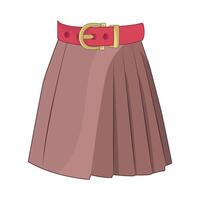 illustration of belt skirt vector