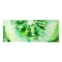 Watercolor kiwi background, summer texture vector