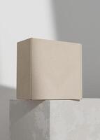 Cardboard box with industrial concept use for mockup photo