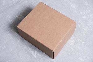 Cardboard box with texture use for mockup photo
