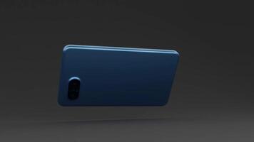 3d smart phone with green screen style floating in the air video