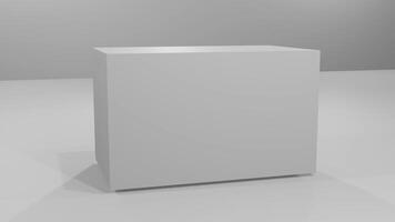 3d cube intro, simple opening, three-dimensional box bumper, introductory content rotates and pops up from the right video