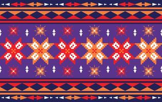 Geometric ethnic seamless pattern colorful. traditional ethnic oriental style pattern, Designed for background ,wallpaper ,carpet ,clothing ,weaving ,printed pattern ,fabric ,embroidery ,doormat vector