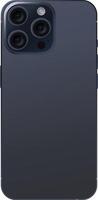 smartphone or cell phone or mobile phone 15 mockup back side view isolated illustration on white background. cellphone cut out object element. vector