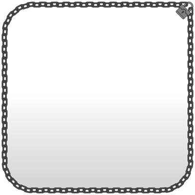 Photo frame with chain and padlock