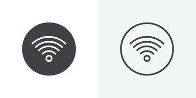 Wifi icono conjunto vector