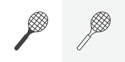 Racquet icon set vector