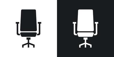 Office chair icon vector