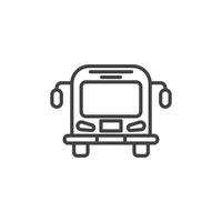 Bus icon set. vector