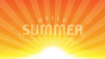 Summer background. Shining summer background. vector