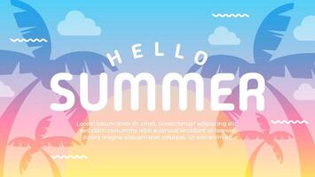 Summer banner. Trendy texture. Holiday season, weekend, holiday logo. Summer Time Wallpapers. Happy sunny day. vector
