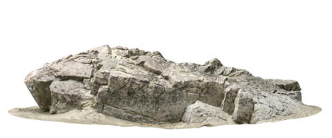 realistisch Felsen Berge Formen Landschaft ausgeschnitten Hintergründe 3d Rendern png