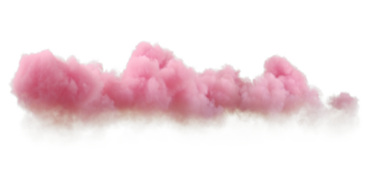 Cotton smooth fluffy clouds evening vibes isolate backgrounds 3d rendering png