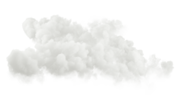 Cutout soft clouds landscaped smooth effect 3d rendering png