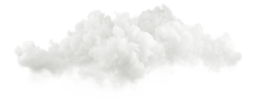 Clouds for landscaped realistic cut backgrounds 3d illustration png