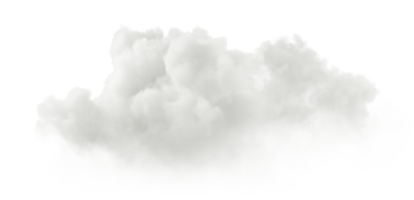 Besondere 3d Rendern glatt Wolken fließend Formen isoliert transparent Hintergründe png