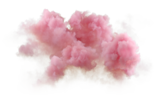 Sonnenuntergang Atmosphäre Wolken Weichheit Formen isoliert auf transparent Hintergründe 3d Illustration png