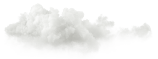 Clouds explode freedom shapes on transparent backgrounds 3d render png